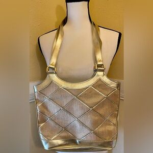 WARREN REED Elegant Gold Women's Tote Bag; Never used, Excellent Condition.